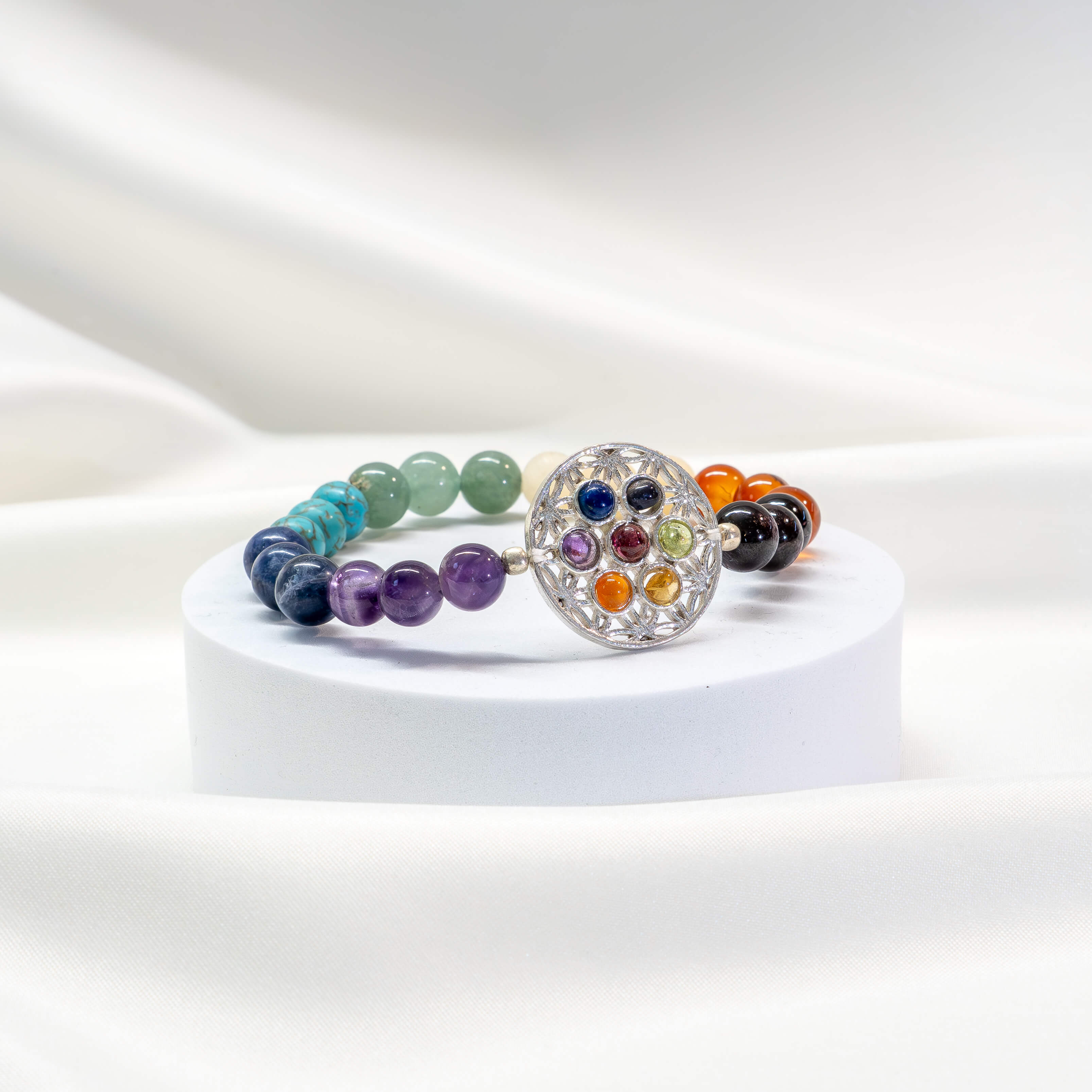 Armband 7 Chakren Blume des Lebens - Image 3