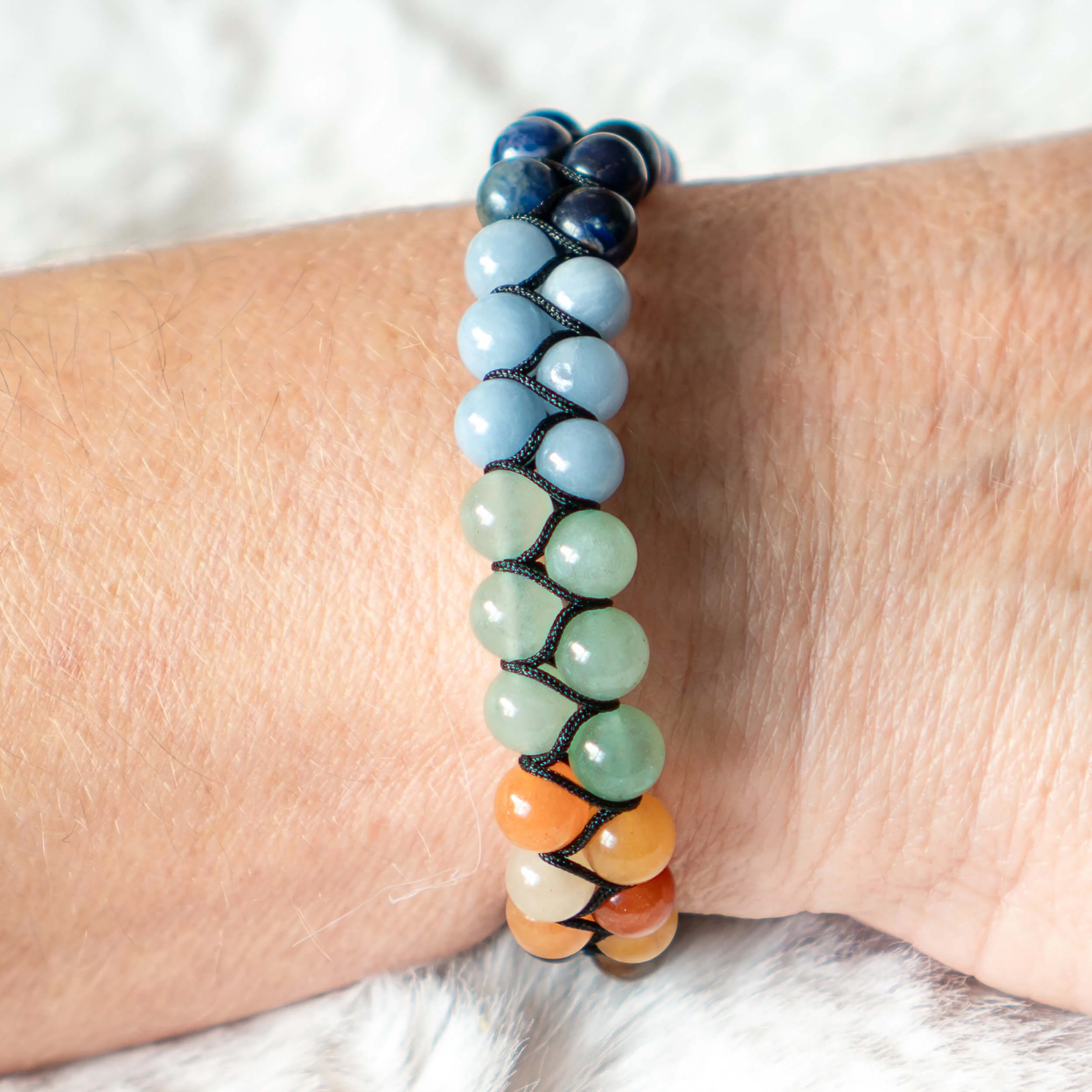Armband Chakra zweireihig verstellbar - Image 3