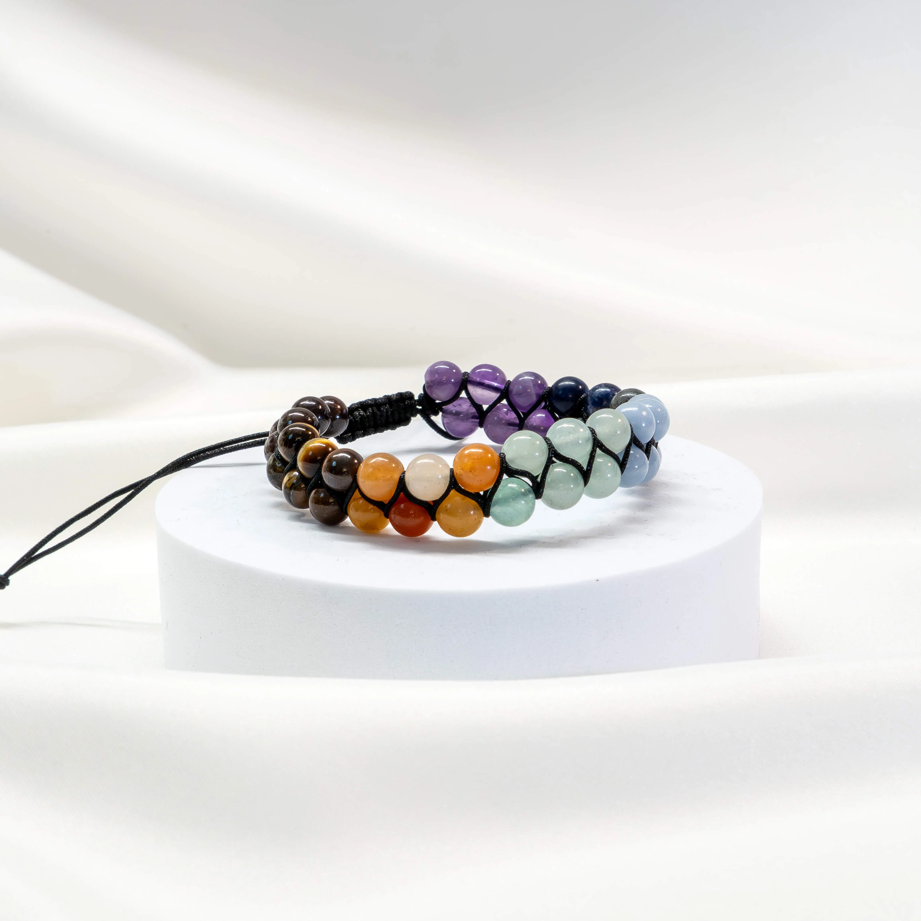 Armband Chakra zweireihig verstellbar - Image 4