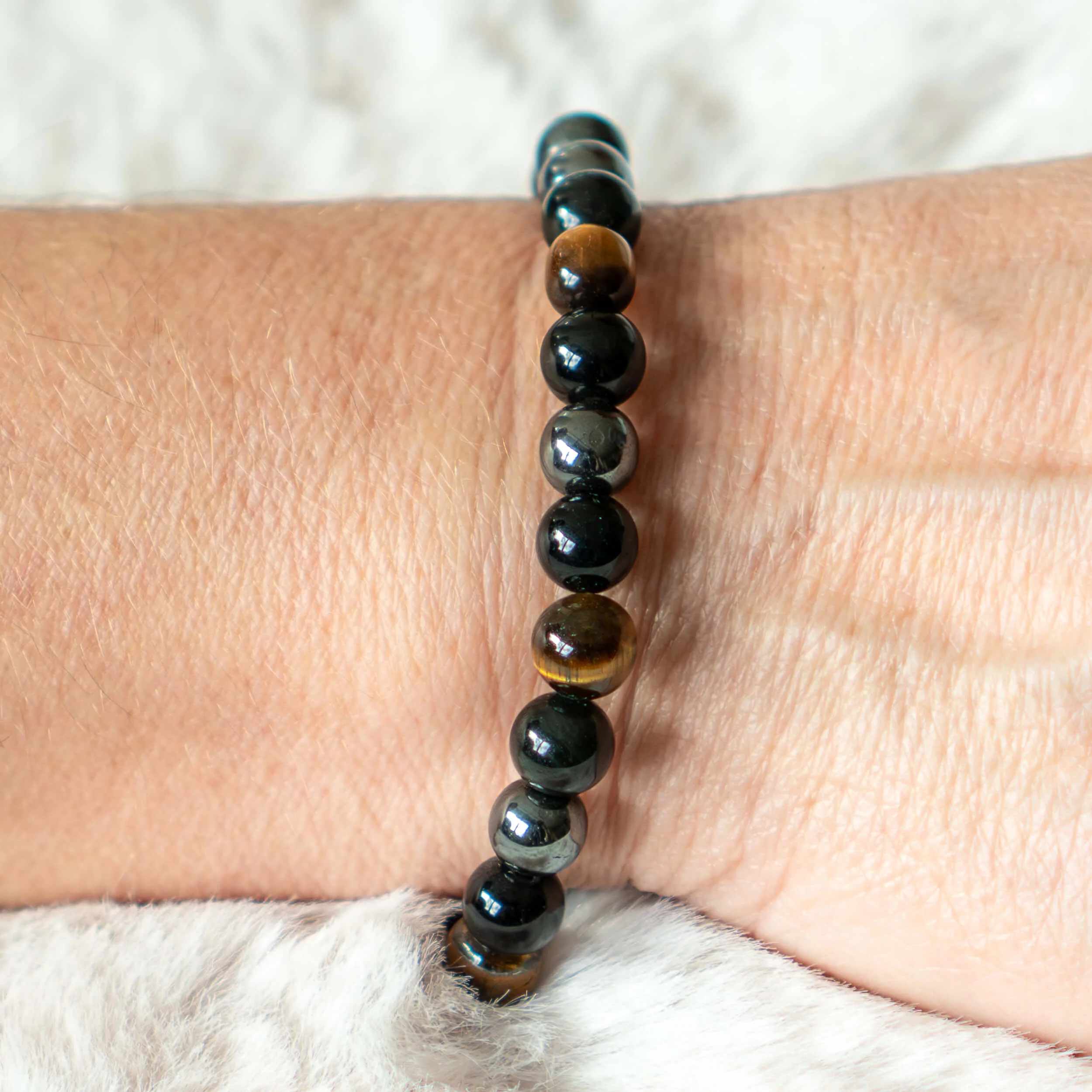 Armband Hämatit/Obsidian/Tigerauge - Image 2