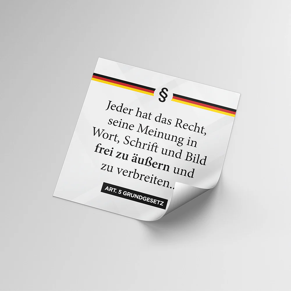 Aufkleber „Artikel 5 Grundgesetz“ - Image 2