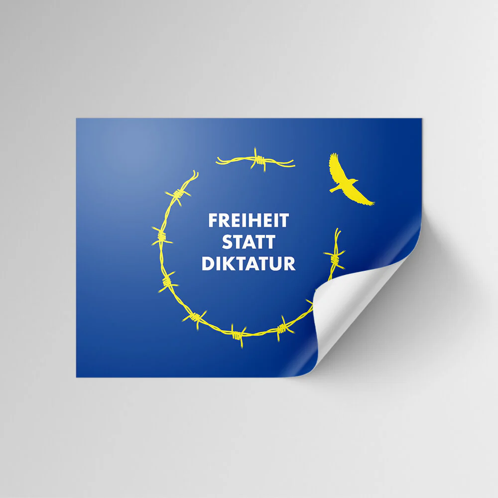 Aufkleber „Freiheit statt Diktatur“ - Image 2