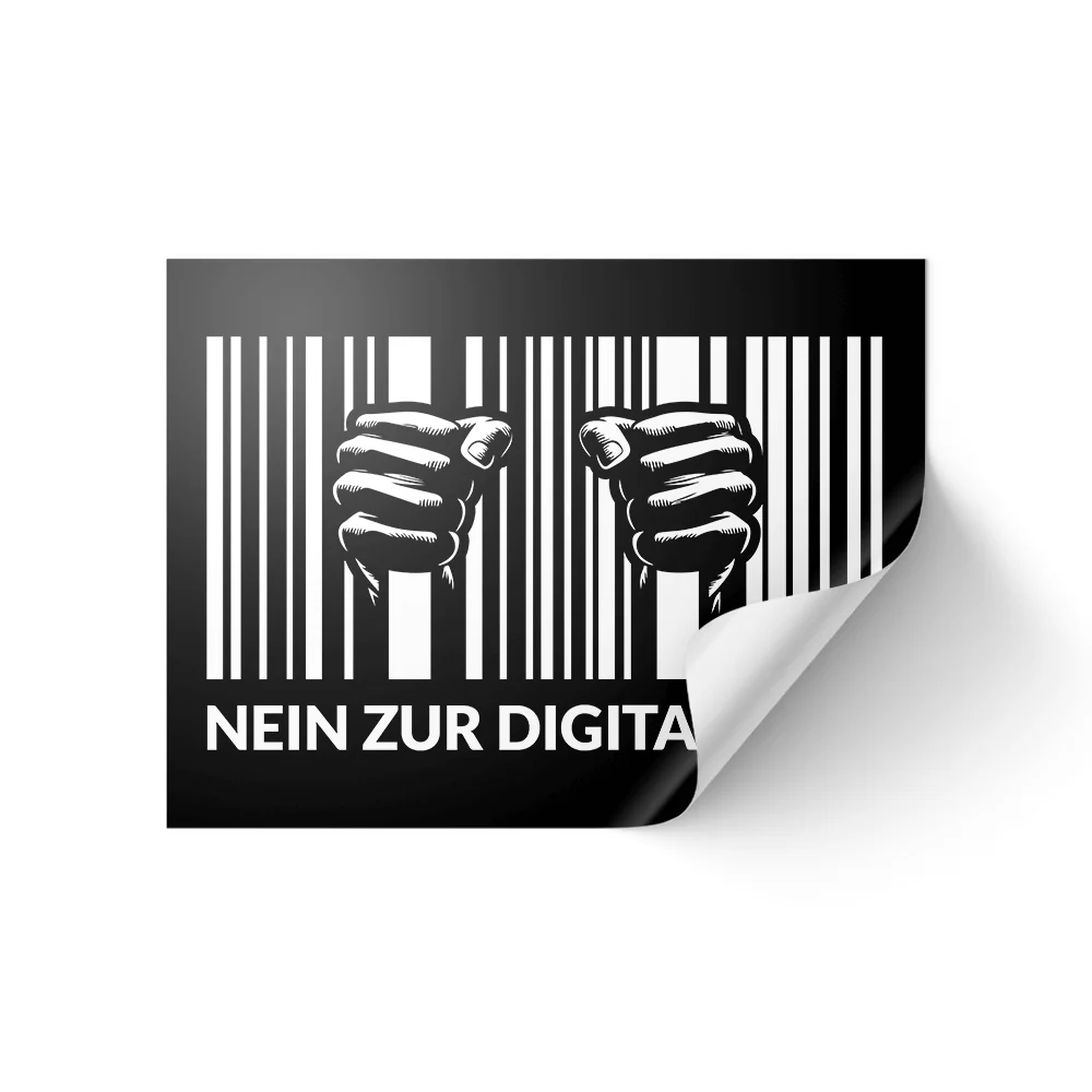 Aufkleber „Nein zur digitalen ID“ - Image 2