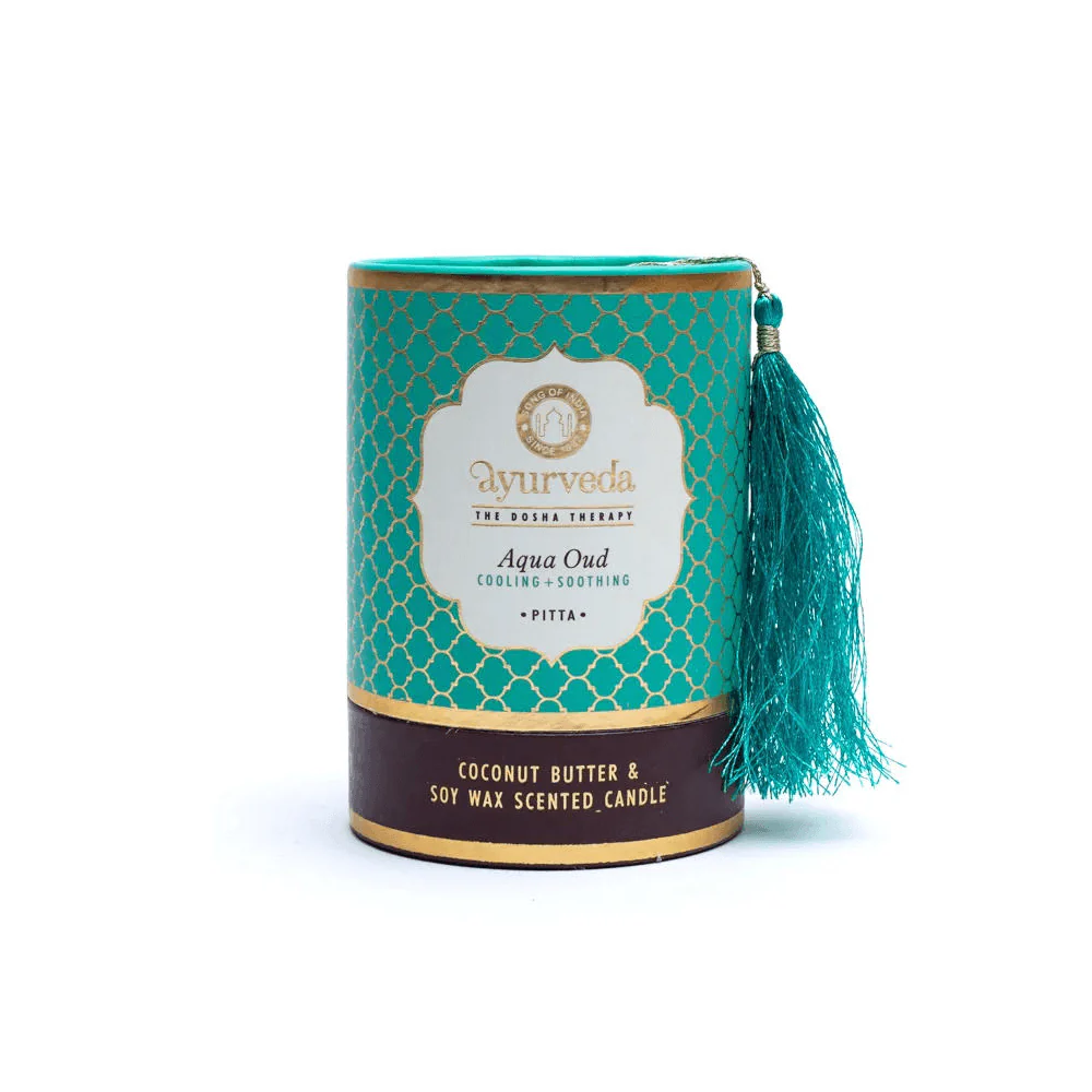 Ayurveda Pitta aqua oud Duftkerze - Image 4