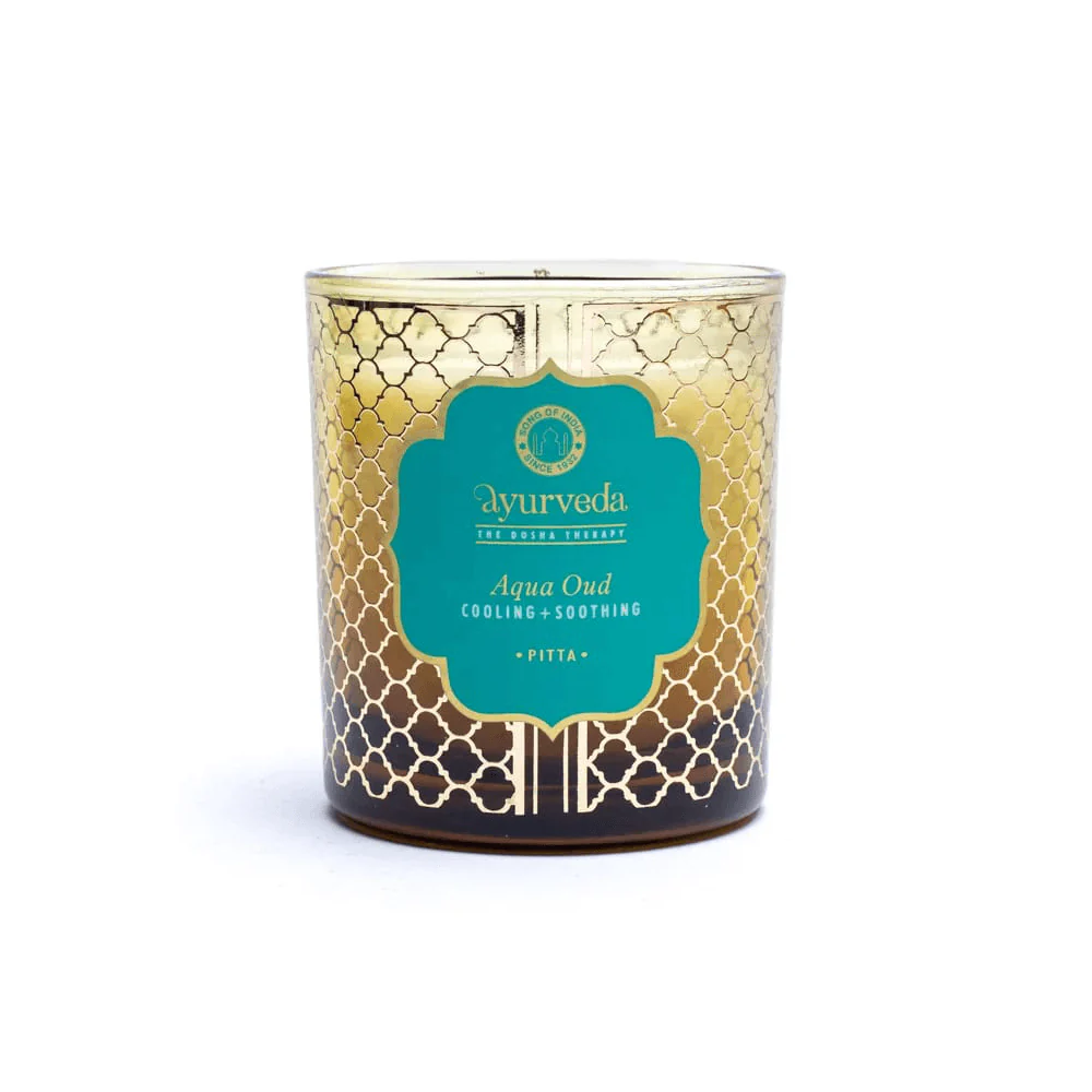 Ayurveda Pitta aqua oud Duftkerze - Image 5