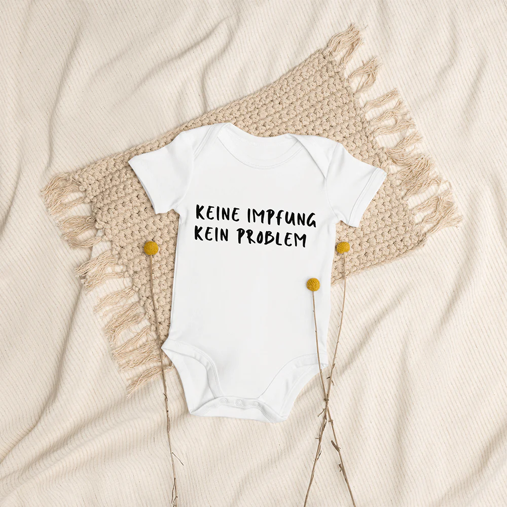 Baby Strampler „Keine Impfung. Kein Problem.“ - Image 4