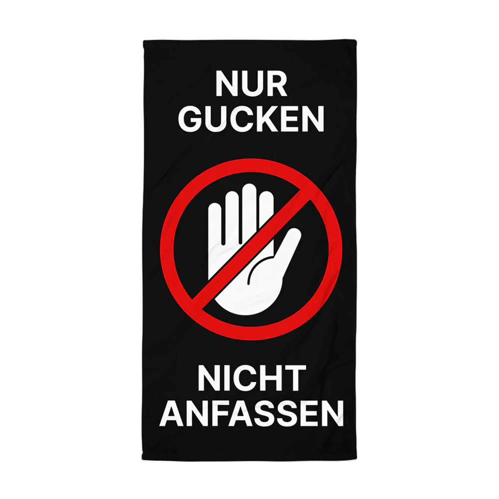 Badetuch „Nur gucken – nicht anfassen“ - Image 4