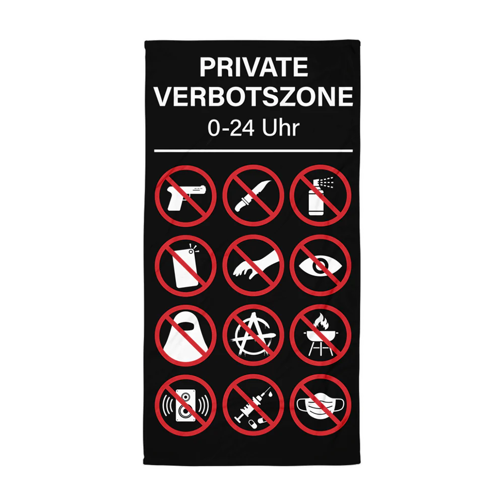 Badetuch „Verbotszone“ - Image 4