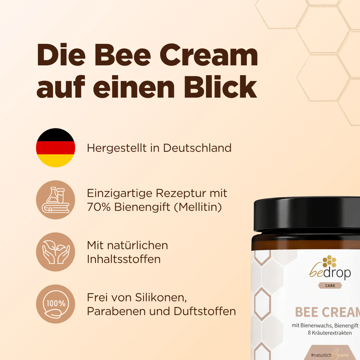 Bee Cream Bienengiftsalbe und 8 Kräuterextrakten - Image 9