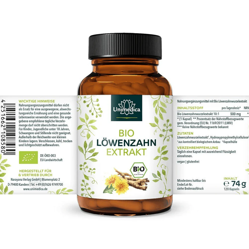 Bio Löwenzahn Extrakt Kapseln - Image 3