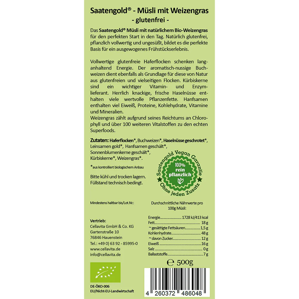 Bio Müsli mit Weizengras - Image 3
