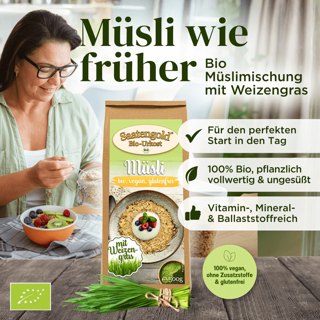 Bio Müsli mit Weizengras - Image 4