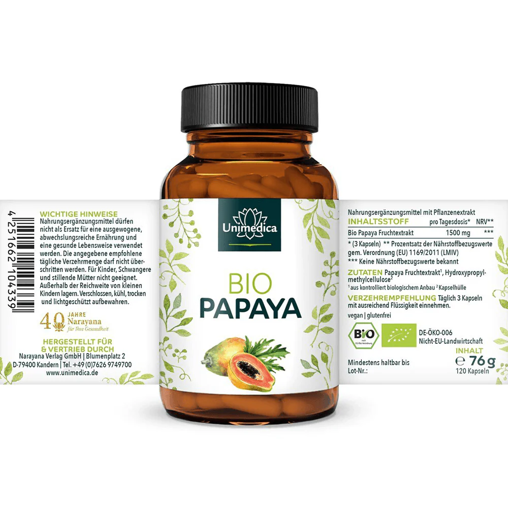 Bio Papaya Extrakt Kapseln - Image 3
