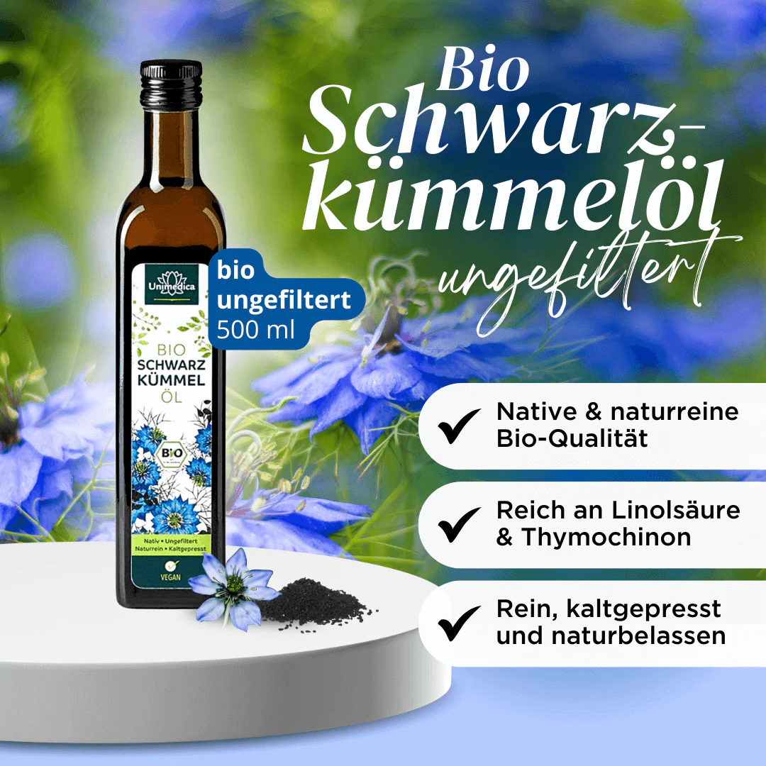 Bio Schwarzkümmelöl ungefiltert (500 ml) - Image 4