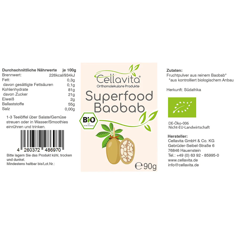 Bio Superfood Baobab Pulver - Image 3