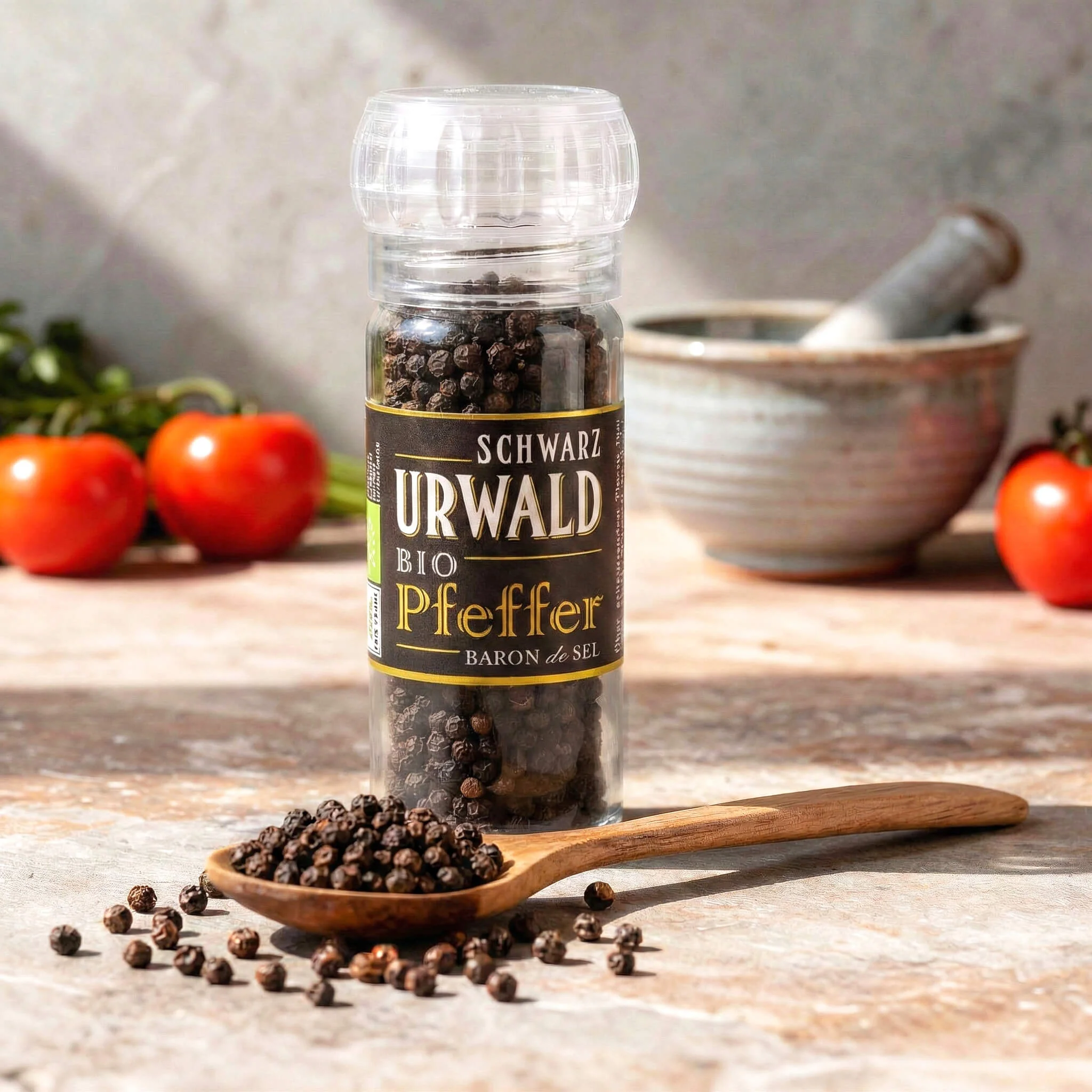 Bio Urwald Pfeffer Schwarz Keramikmühle (50g) - Image 2