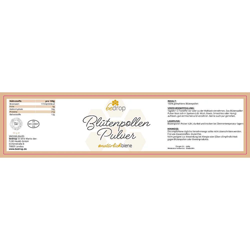 Blütenpollenpulver/Bienenpollen (60g) - Image 4