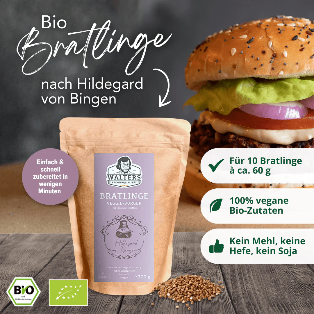 Bratlinge Veggieburger nach „Hildegard von Bingen“ - Image 4