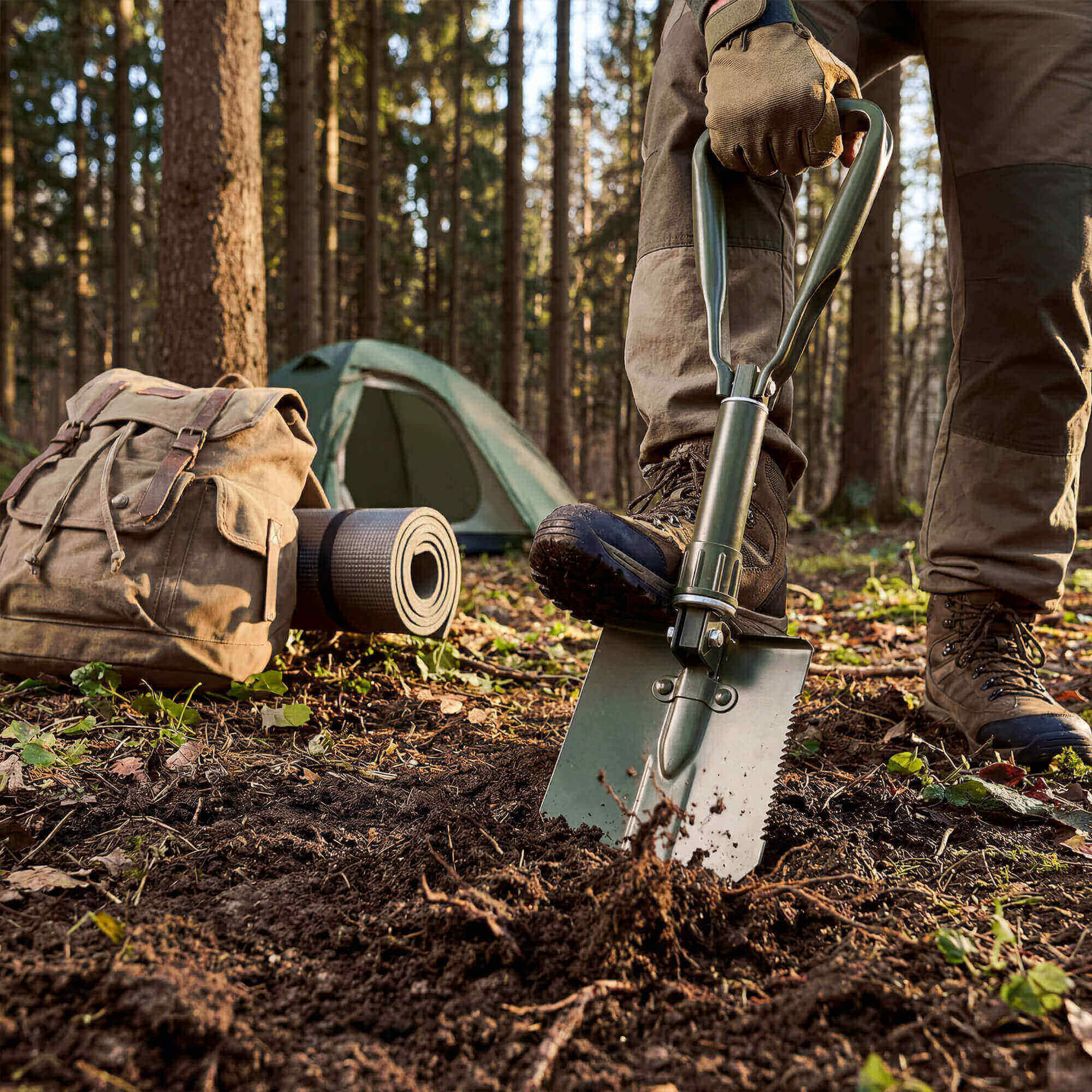 Bundeswehr Klappspaten 3-teilig - Image 2