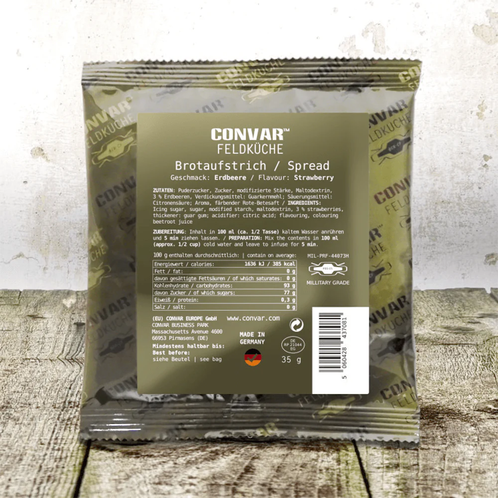 CONVAR Feldküche Brotaufstrich Erdbeere (35g) - Image 2