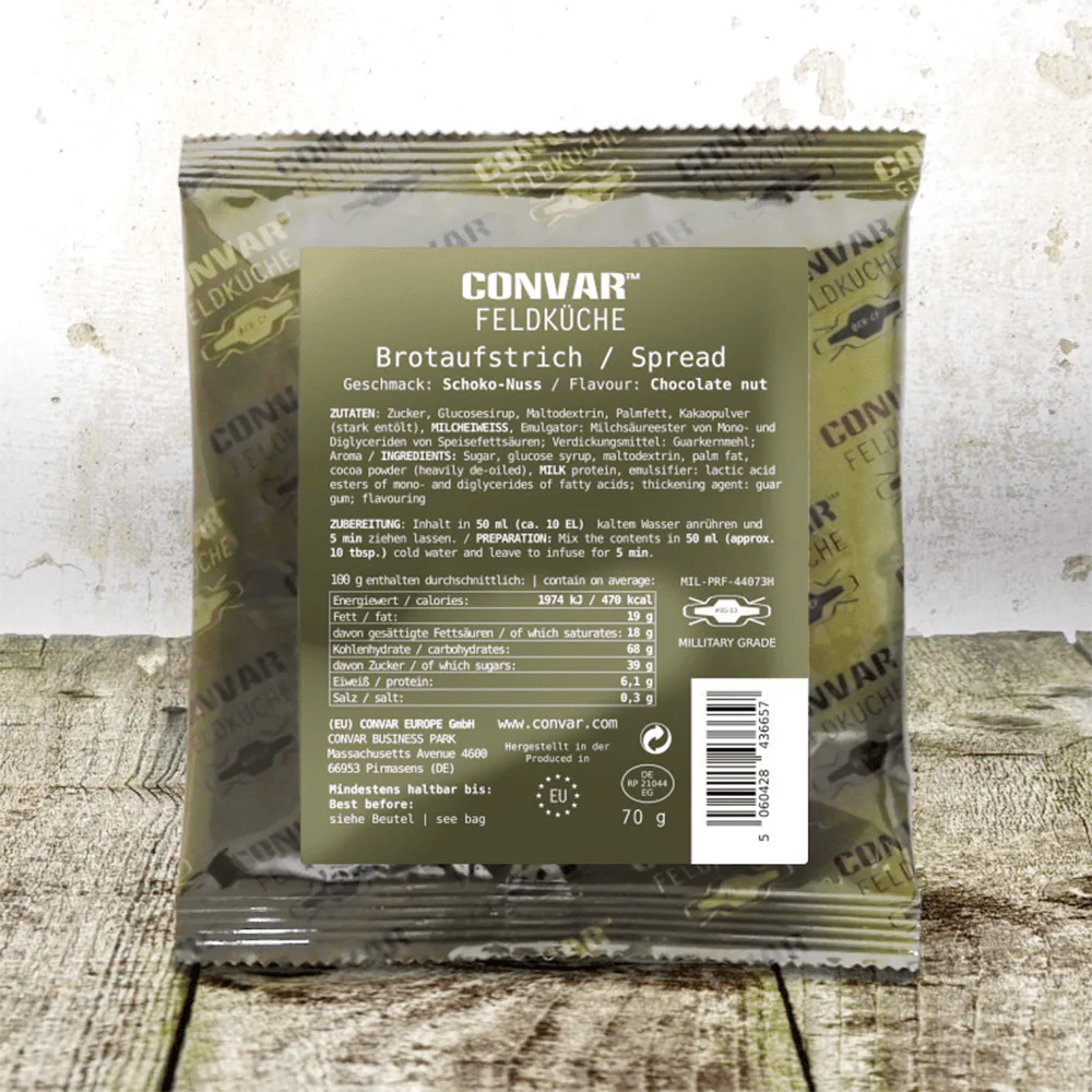 CONVAR Feldküche Brotaufstrich Schoko-Nuss-Creme (70g) - Image 2