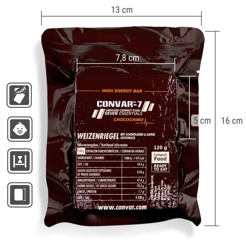 CONVAR High Energy Bar – Chocochino (120g) - Image 4