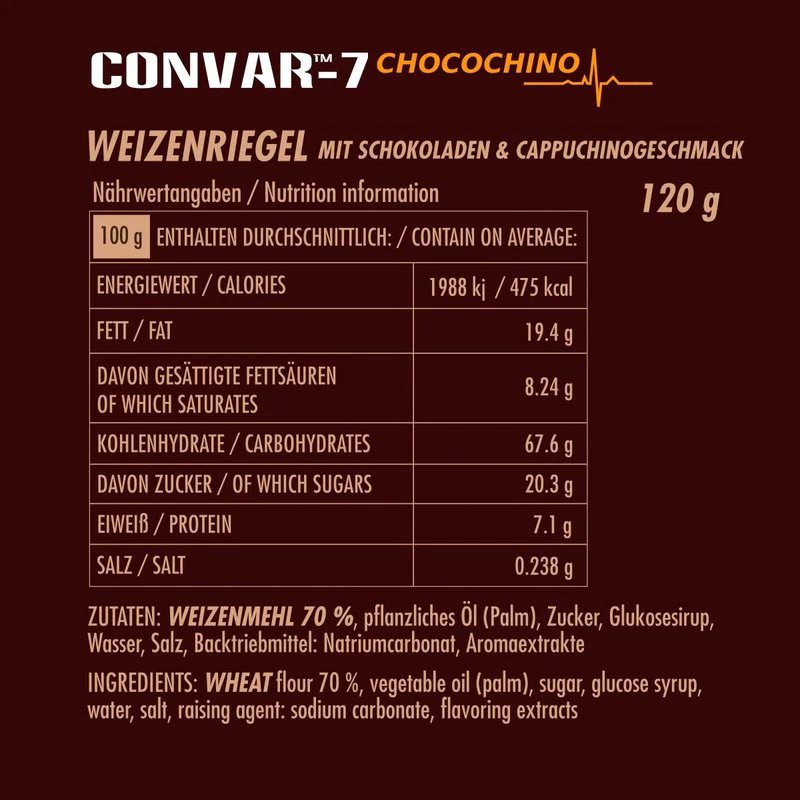 CONVAR High Energy Bar – Chocochino (120g) - Image 5