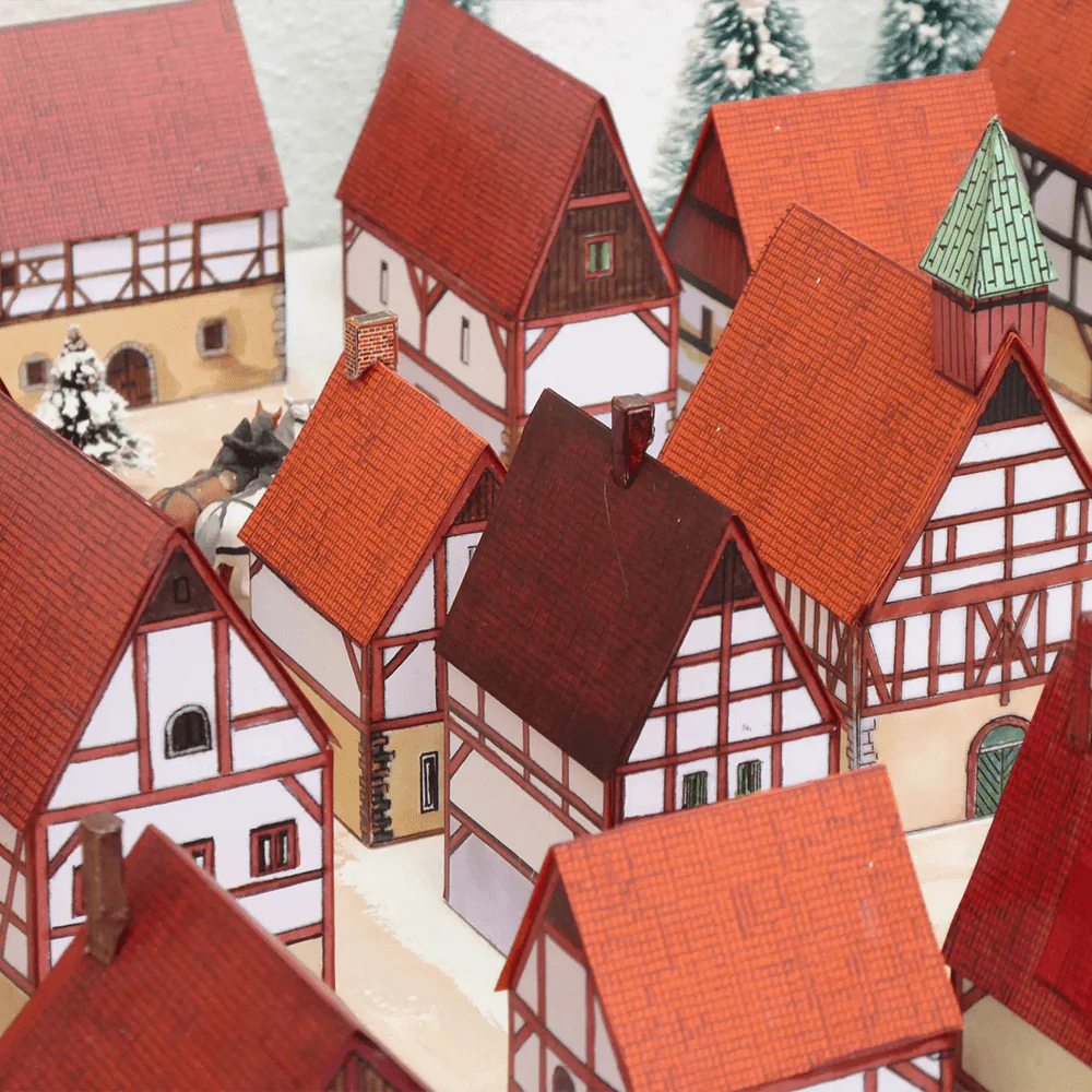 Das friedliche Dorf – Papiermodell - Image 4