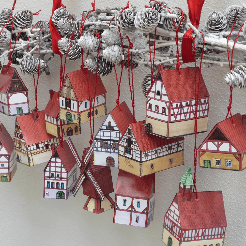 Das friedliche Dorf – Papiermodell - Image 6
