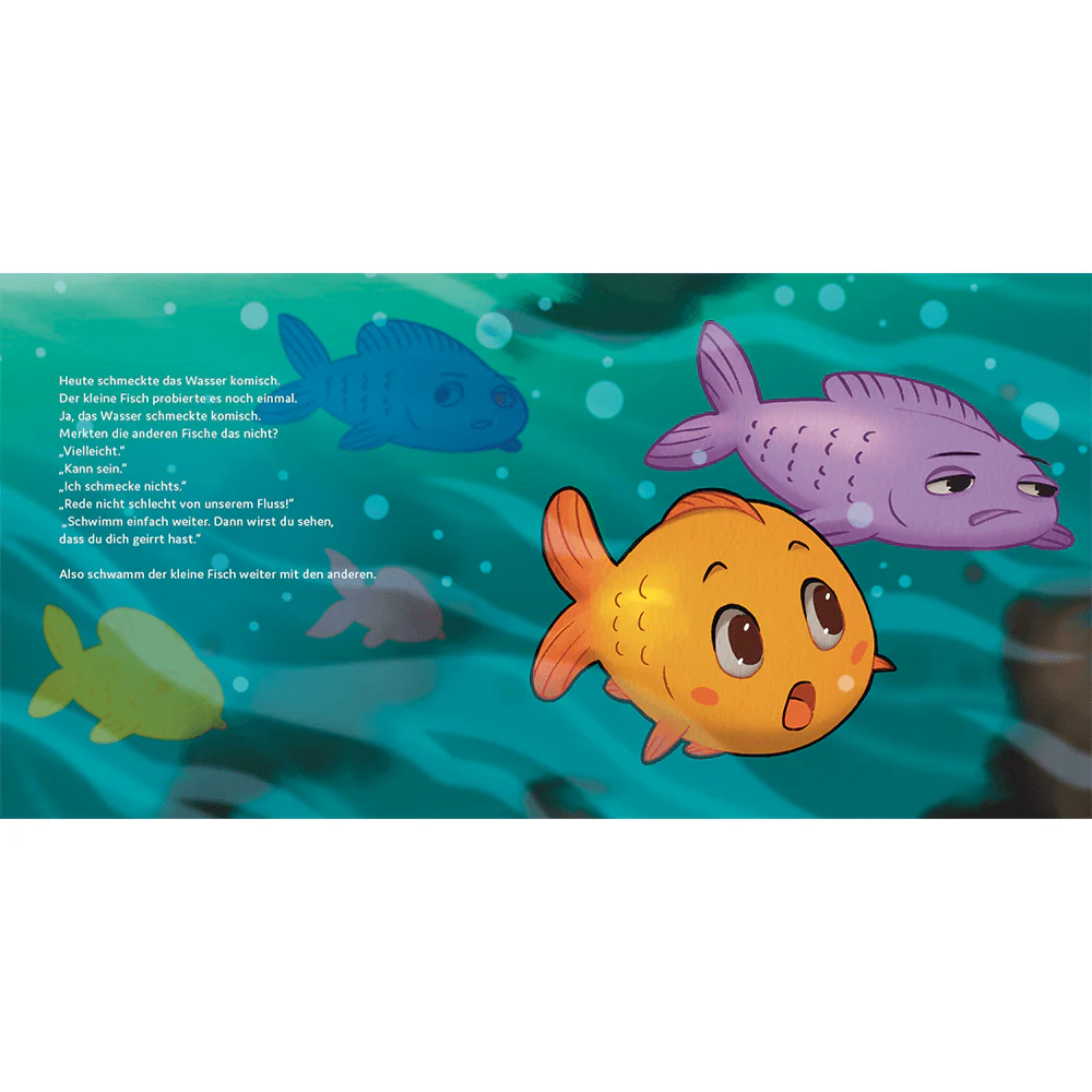 Der kleine Fisch schwimmt gegen den Strom - Image 4