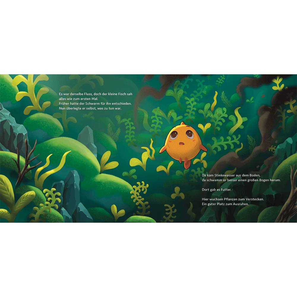 Der kleine Fisch schwimmt gegen den Strom - Image 5