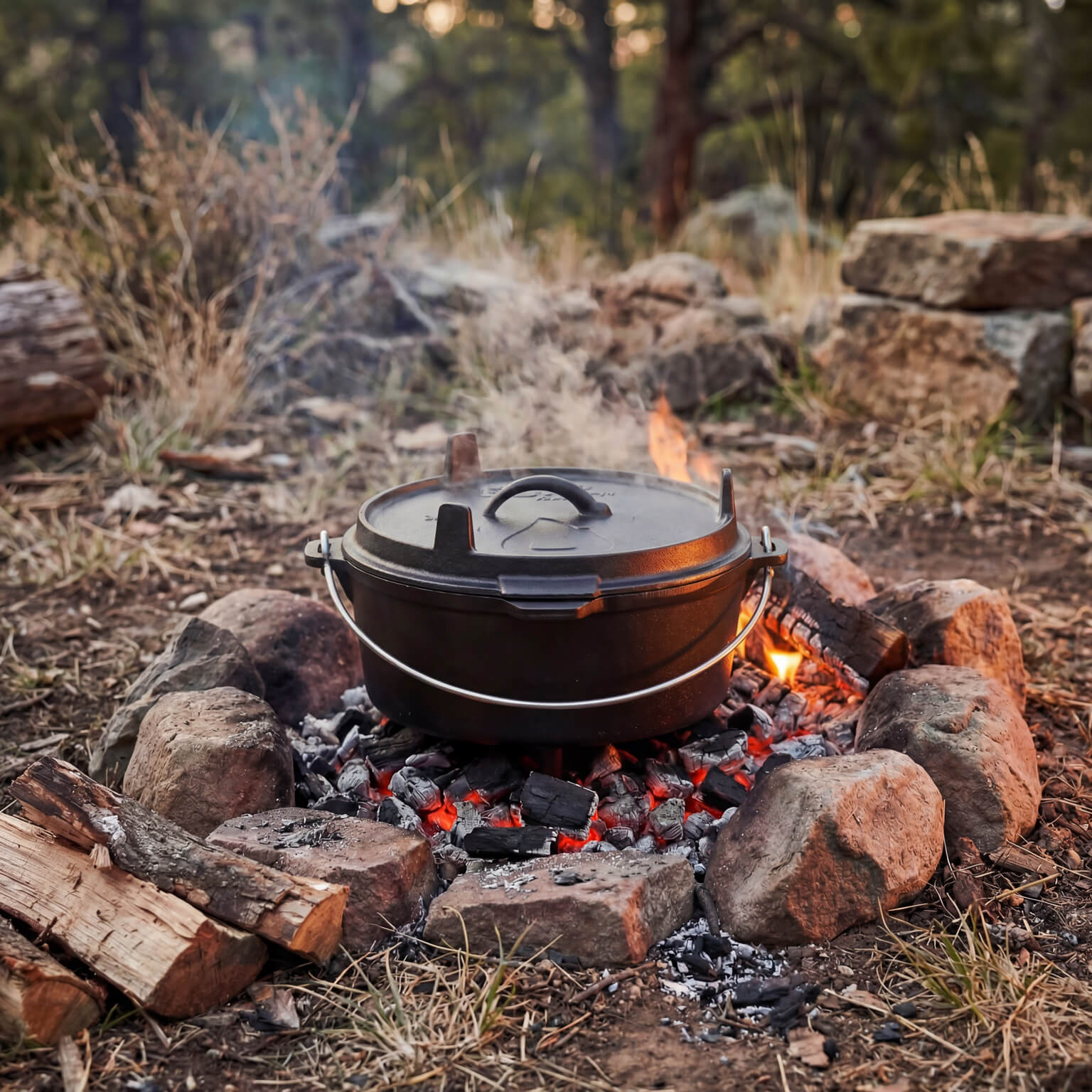 Dutch Oven, Feuertopf aus Gusseisen - Image 2