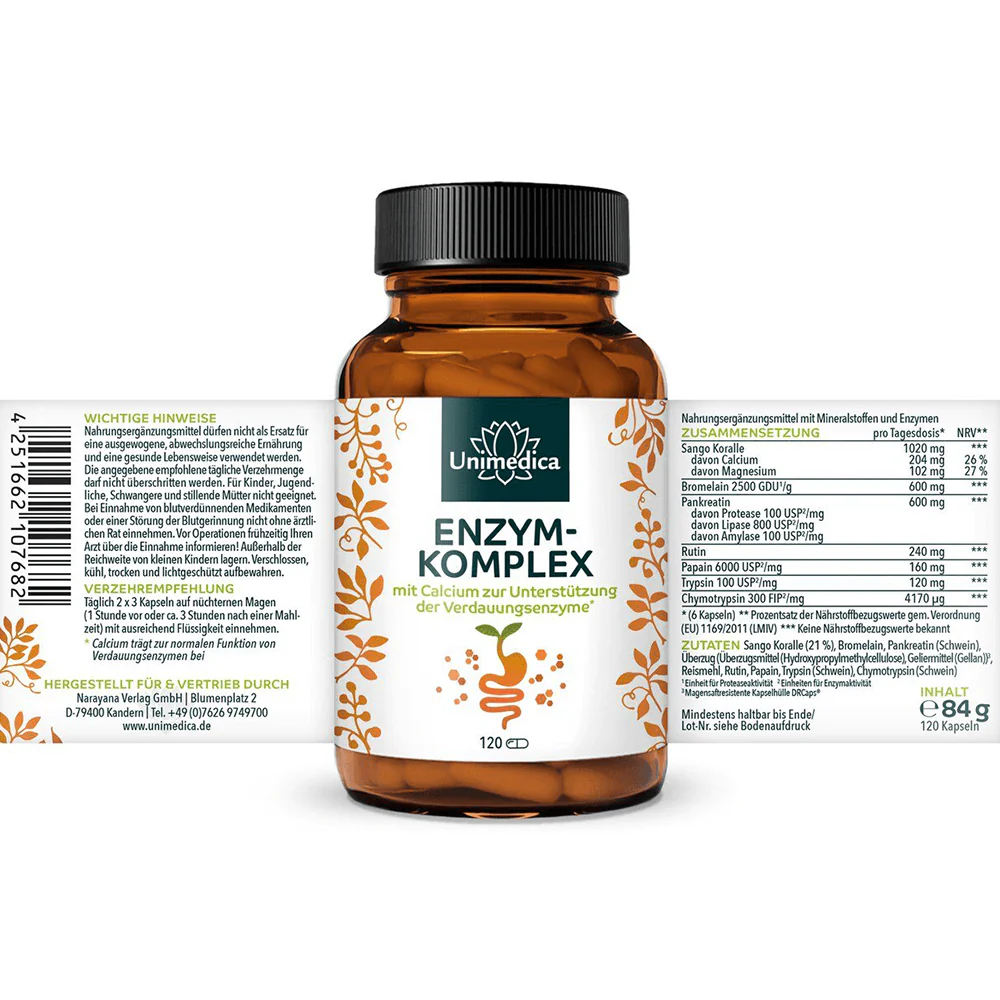 Enzym Komplex mit Calcium Kapseln - Image 3