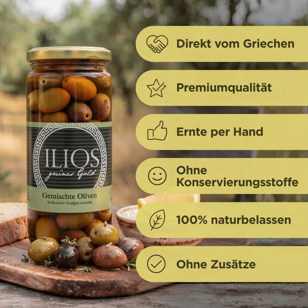 Gemischte Oliven in Kräuter-Essigmarinade - Image 4