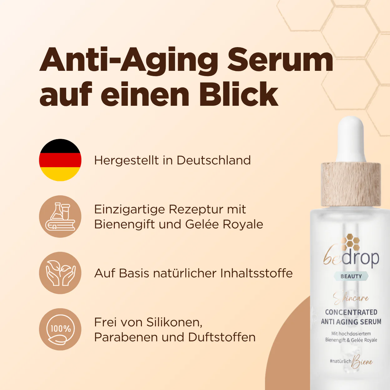 Gesichtsserum mit hochdosiertem Bienengift und Gelée Royale - Image 8