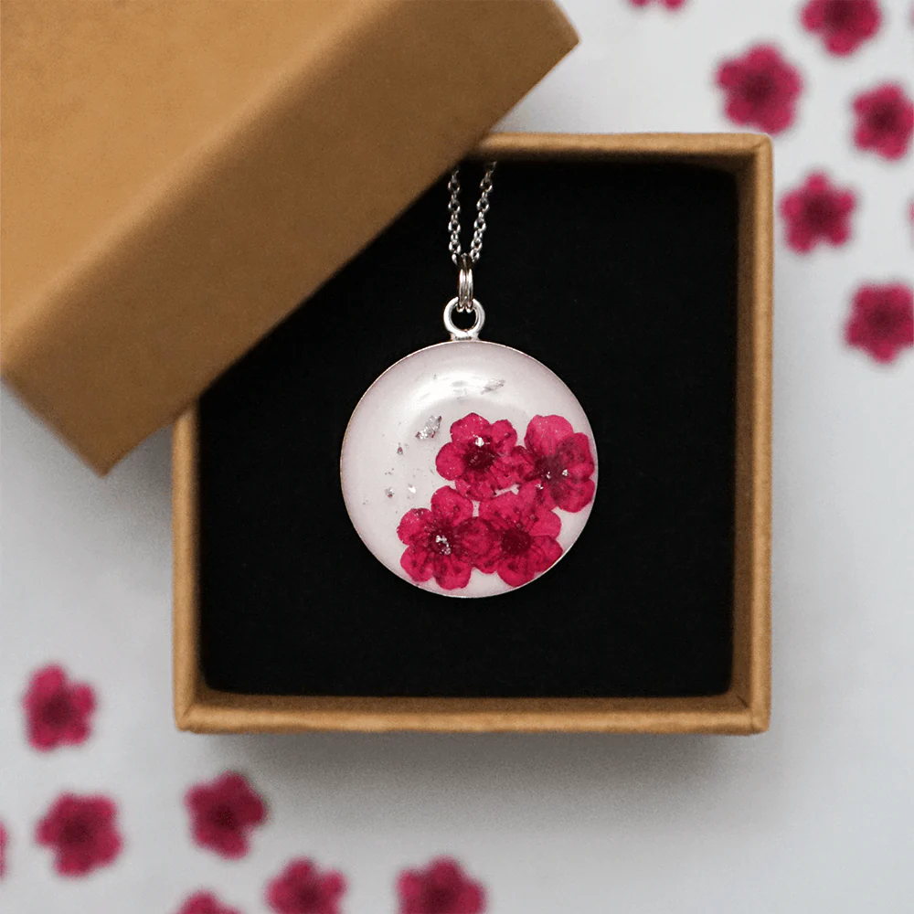 Halskette mit pinker Spiere - Image 2