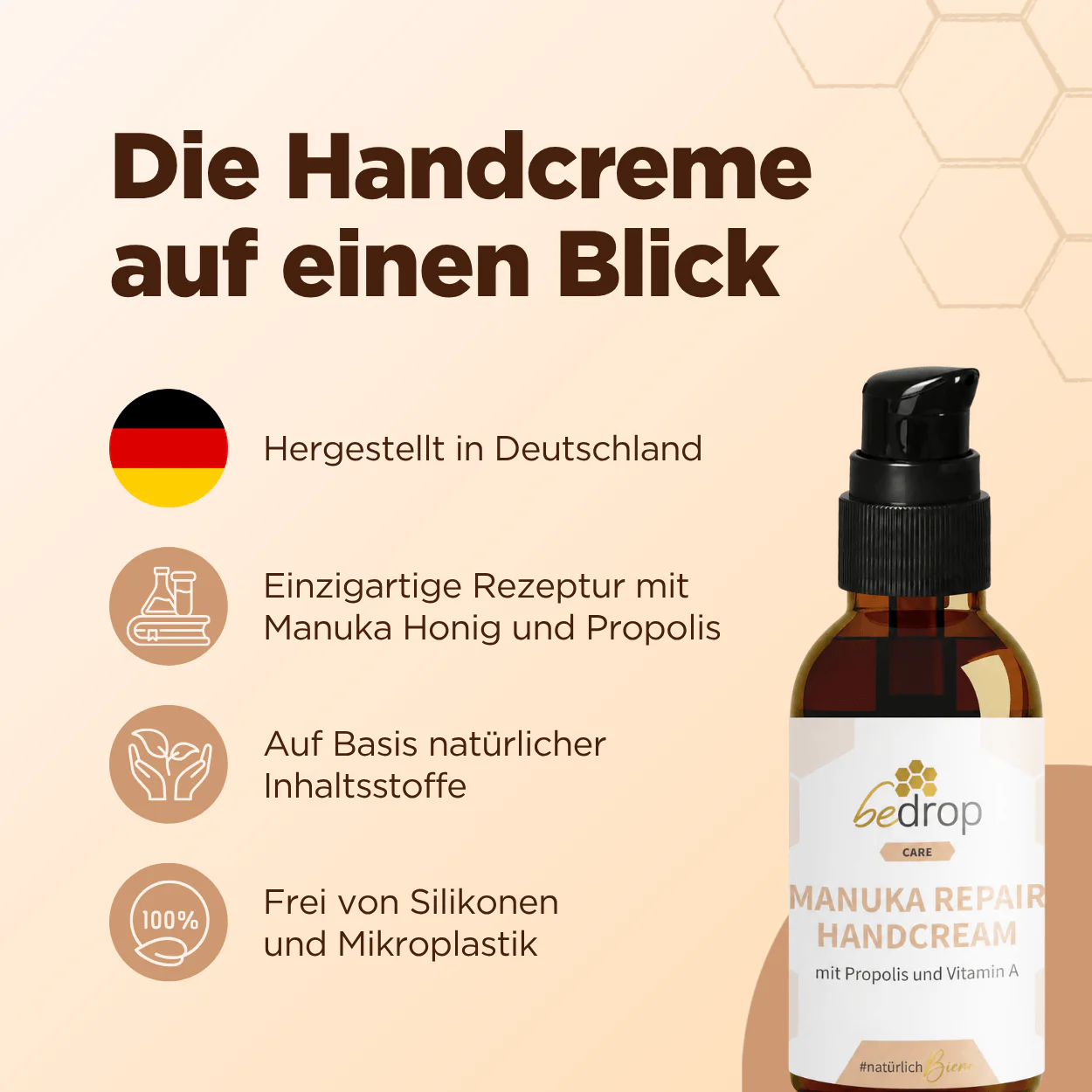 Handcreme mit Manuka Honig, Propolis und Vitamin A - Image 6
