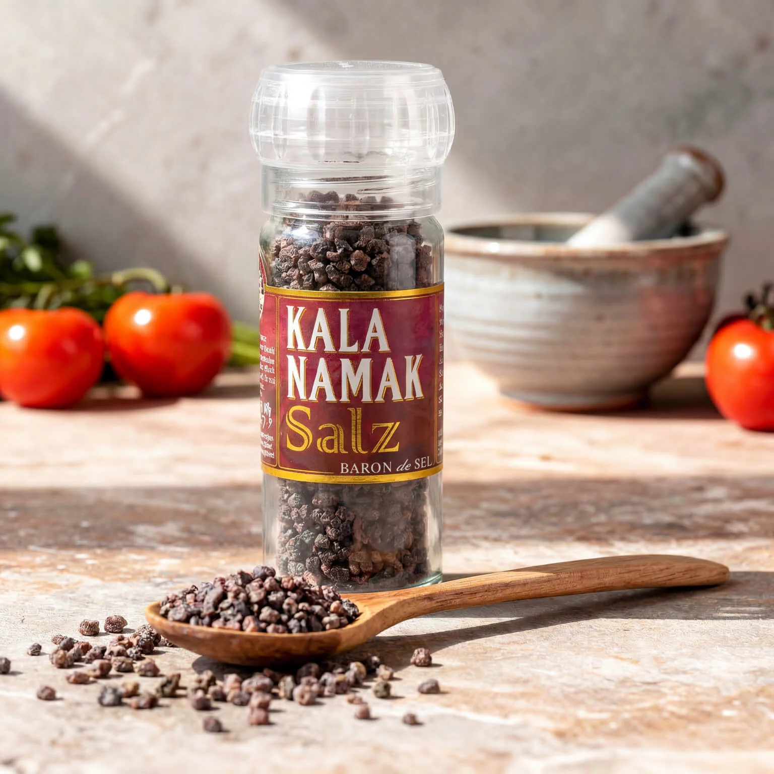 Kala Namak Schwarzsalz Keramikmühle - Image 2