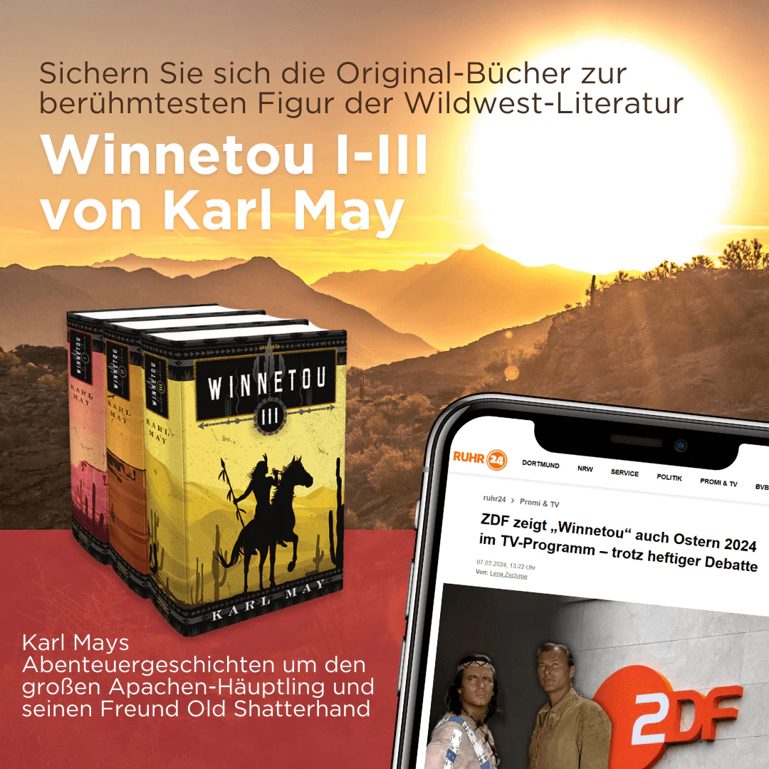 Karl May, Winnetou I-III (3 Bände) - Image 2