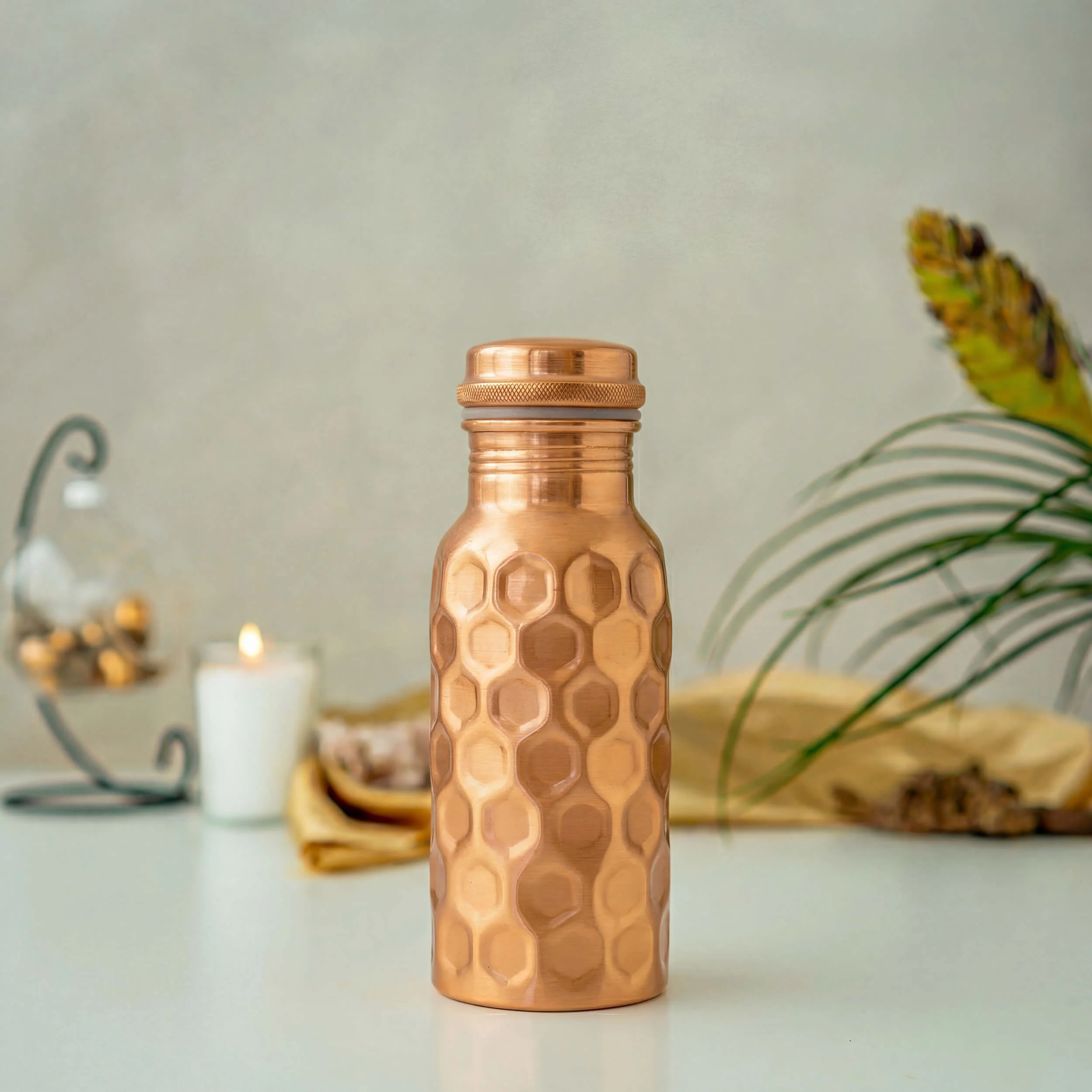 Kupferflasche Hammerschlag - Image 2