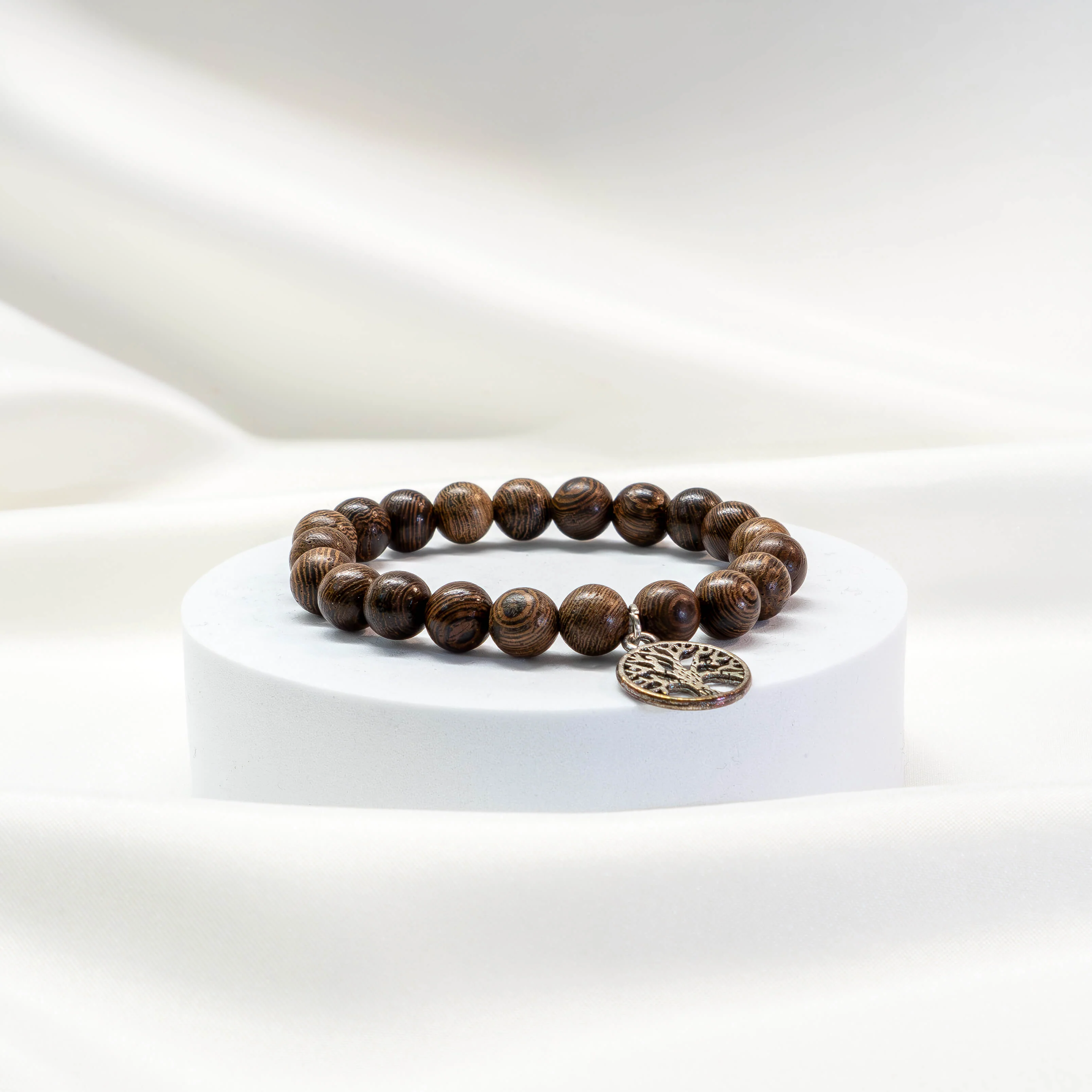 Mala Armband Wengeholz mit Baum des Lebens - Image 3