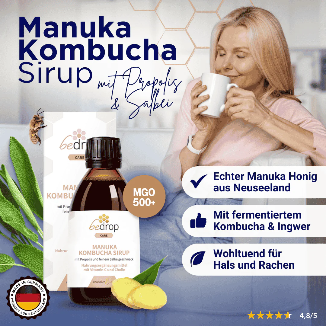 Manuka Kombucha Sirup mit Propolis und feinem Salbeigeschmack - Image 8