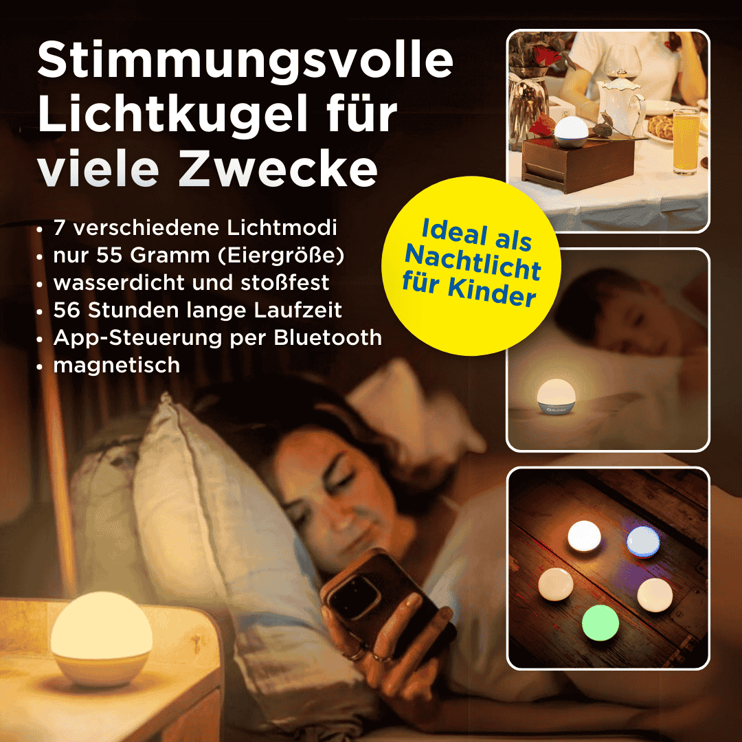 Olight Obulb Pro S Farbenfrohe Lichtkugel mit App-Steuerung - Image 6