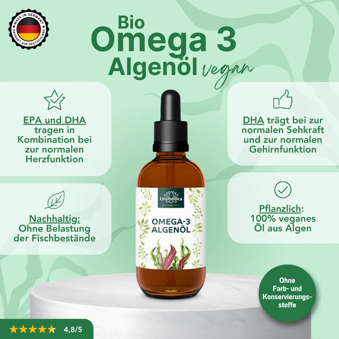 Omega 3 Algenöl vegan Tropfen - Image 3