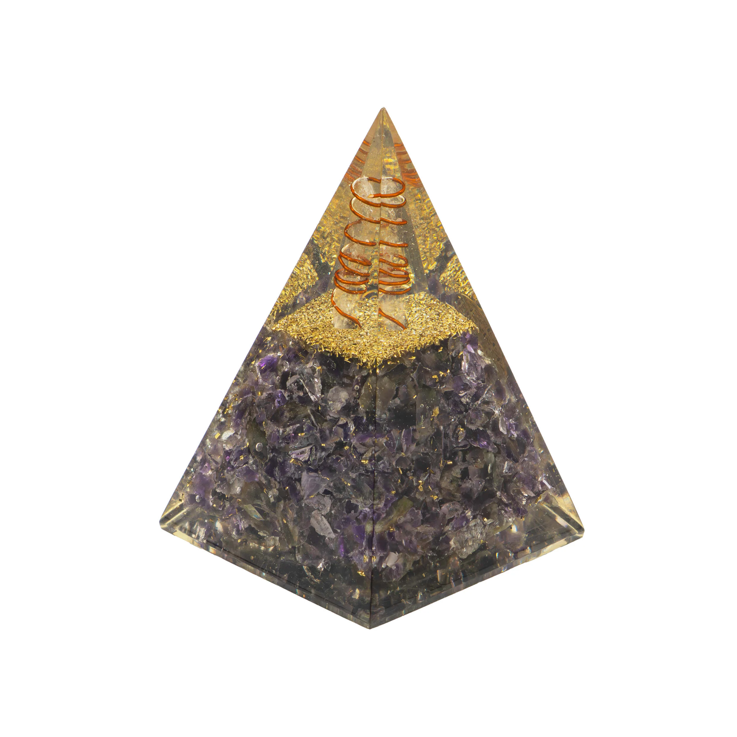 Orgonit Pyramide Amethyst Blume des Lebens - Image 4