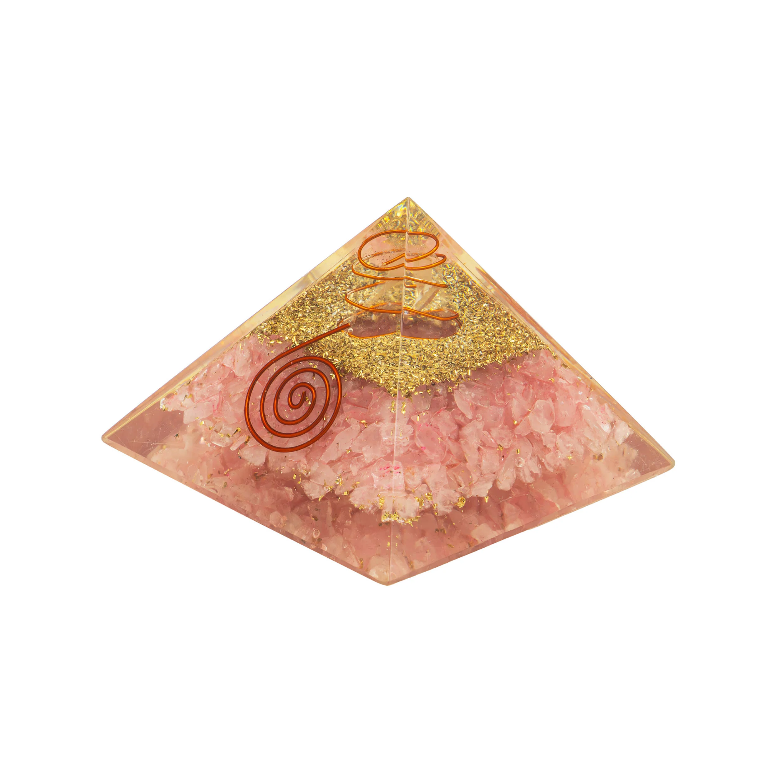 Orgonit Pyramide Rosenquarz mit Herz - Image 4