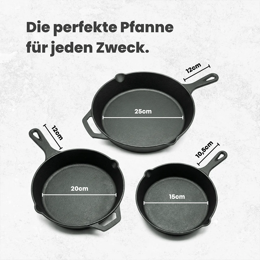 Pfanne aus Gusseisen mit Gegengriff Ø 26 cm - Image 7