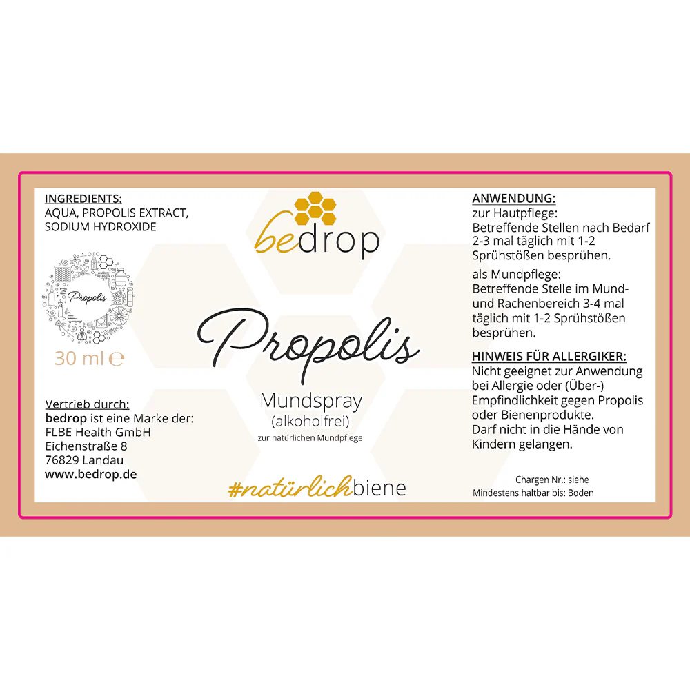 Propolis Tinktur (Mund-) Spray alkoholfrei und wasserlöslich (30ml) - Image 4