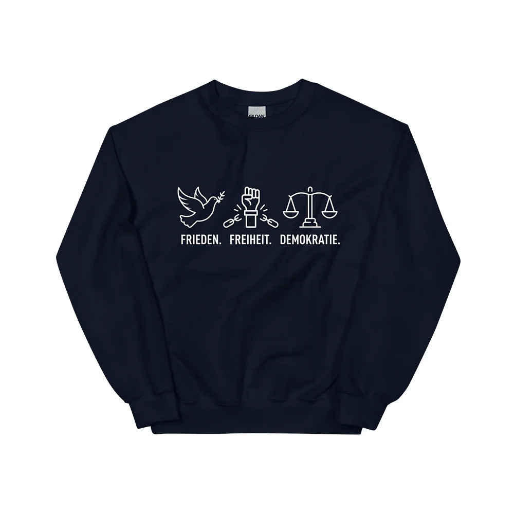 Pullover „Frieden. Freiheit. Demokratie.“ - Image 2