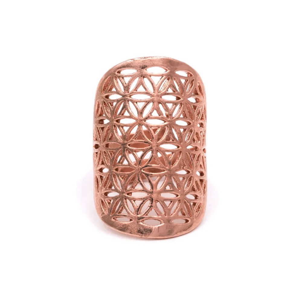 Ring Blume des Lebens Messing - Image 5